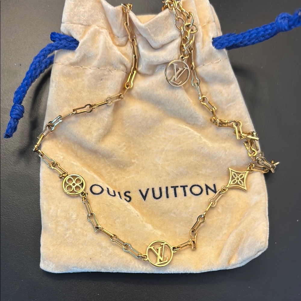 Louis Vuitton Gold Charm Necklace